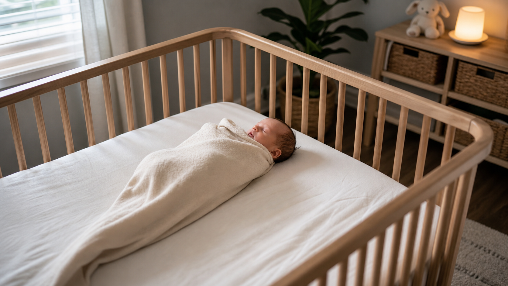 safe sleep setup newborn